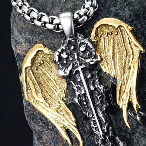 Archangel Michael Celtic Cross Saint Religious Catholic Protection Medal Pendant - Picture 10 of 15